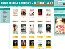 Tablet Screenshot of clubdeglieditori.com